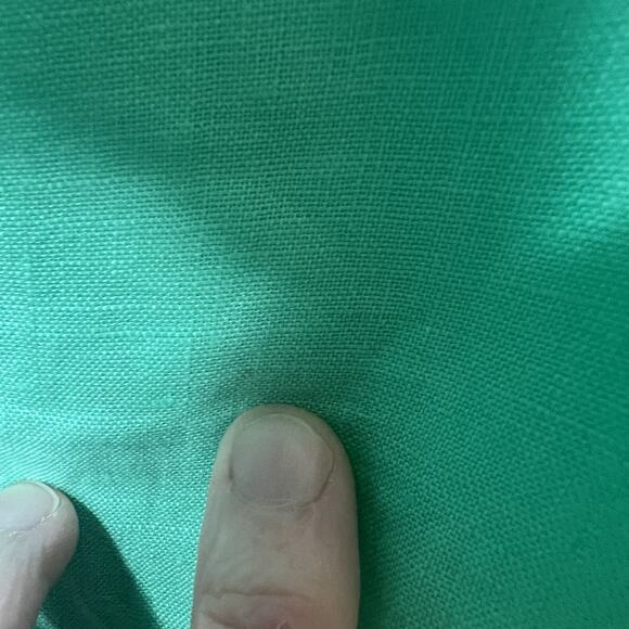 Charter Clube Women’s Embroidered Linen Tunic Size L Green Boho Festival Beachy - Picture 7 of 9